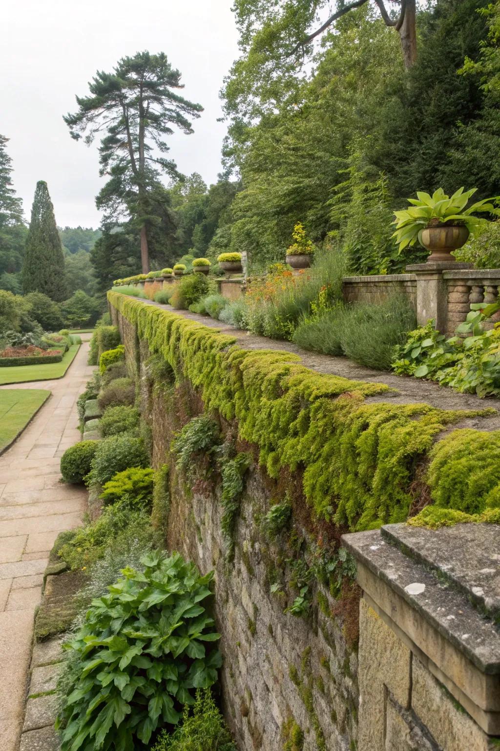 Green roof technology allows plants to thrive on your retaining walls.