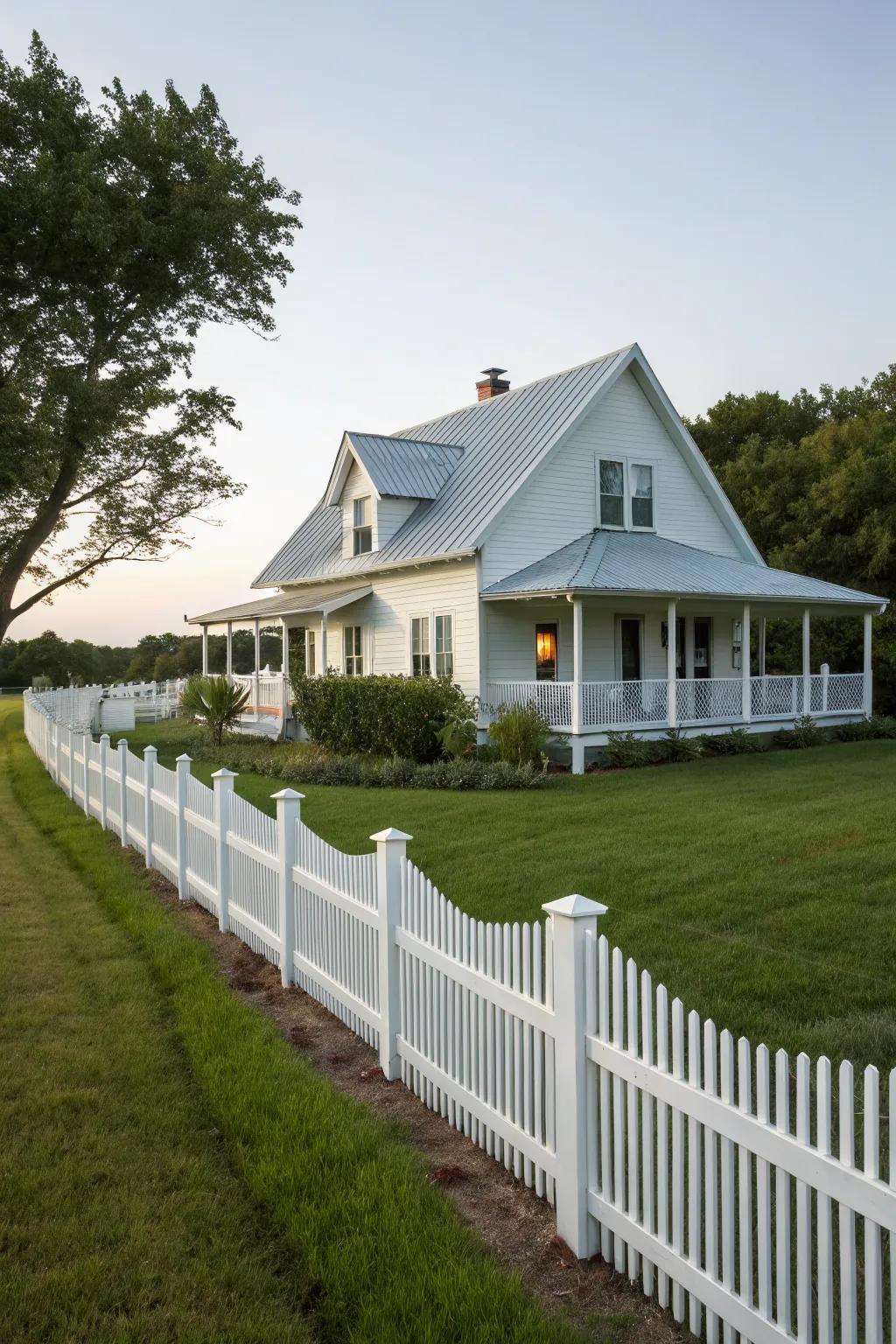 Embrace purity with a white roof.