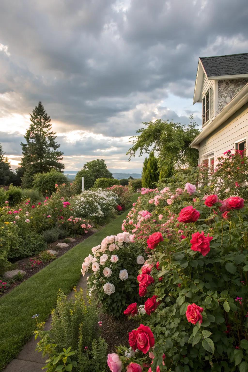Depth and dimension with layered plant combinations.