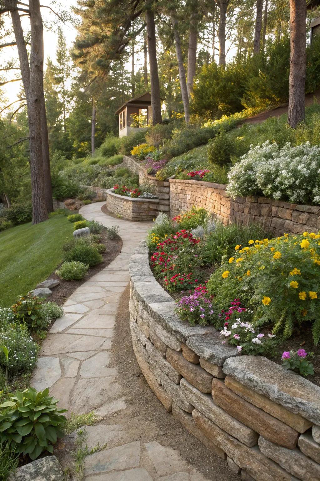 Whimsical charm with surprising curves.