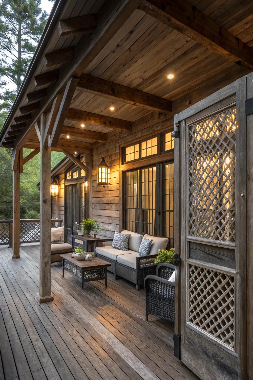Blend rustic charm with modern flair.