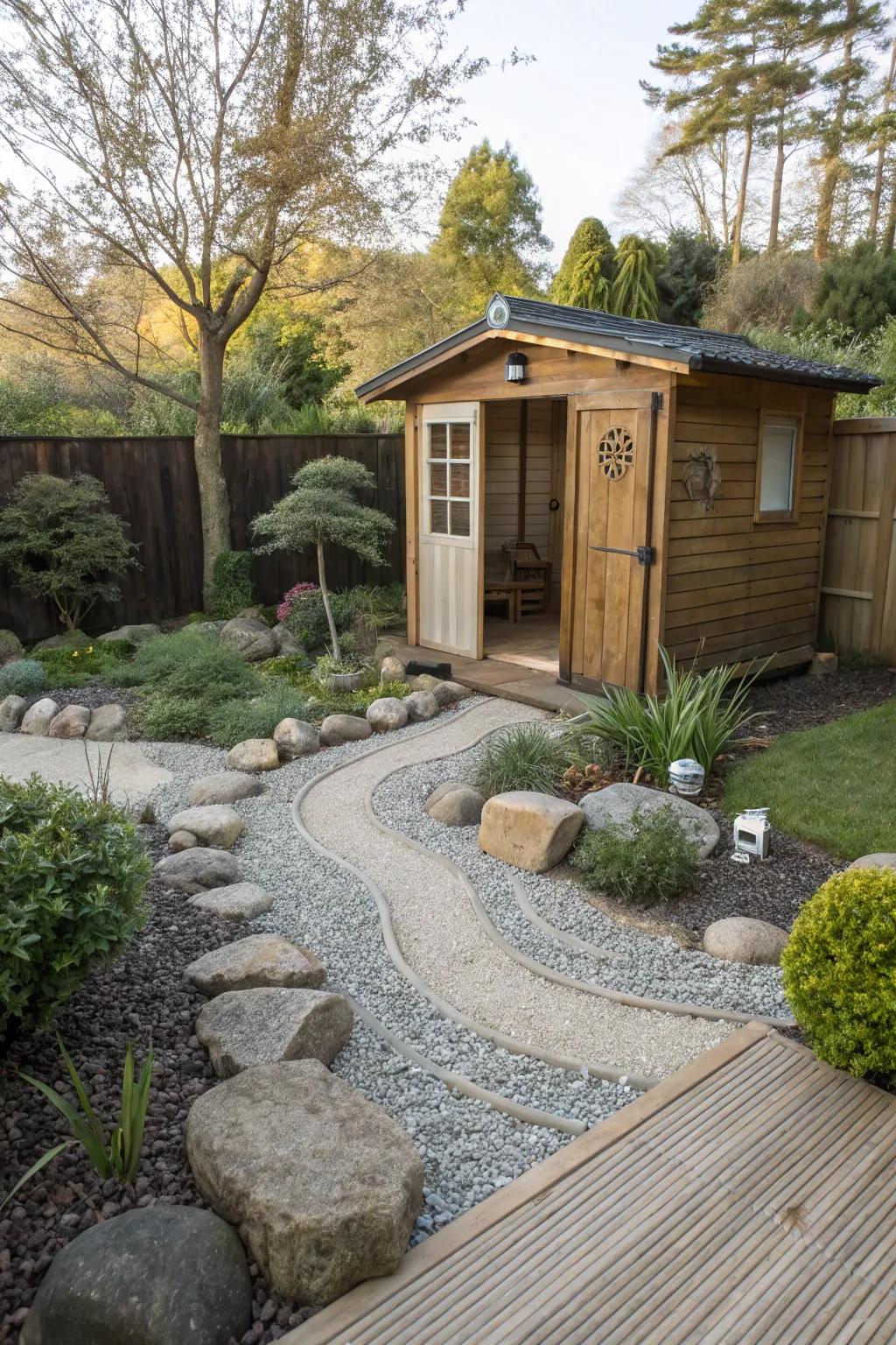 A Zen sanctuary provides a peaceful retreat in your own backyard.