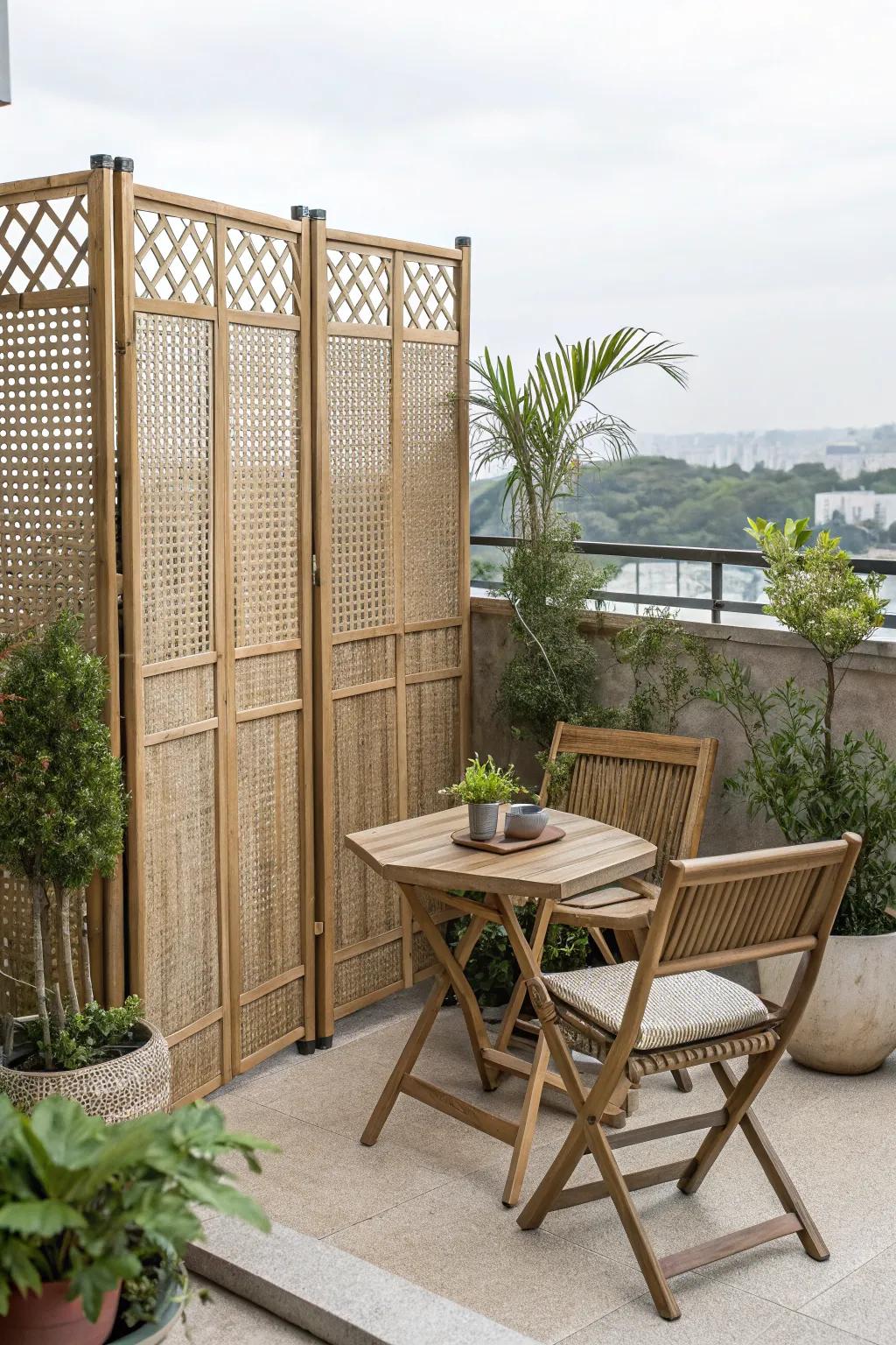 Combine privacy and style with creative screens.