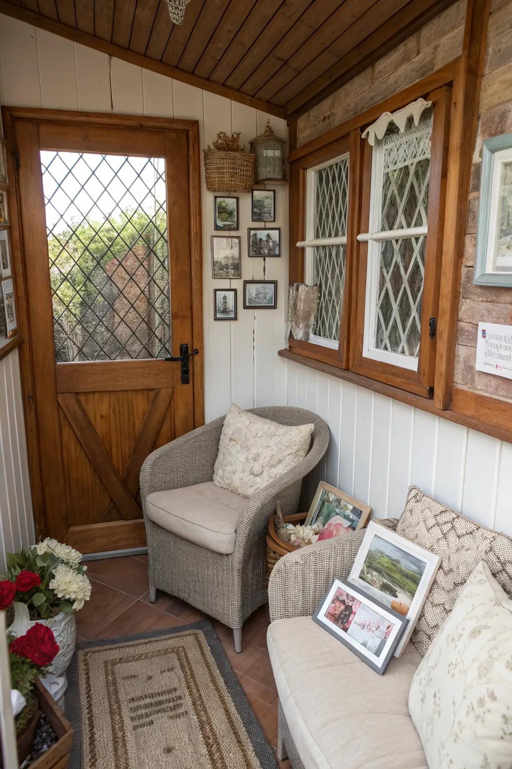 Personal touches make this porch a unique reflection of its owner.