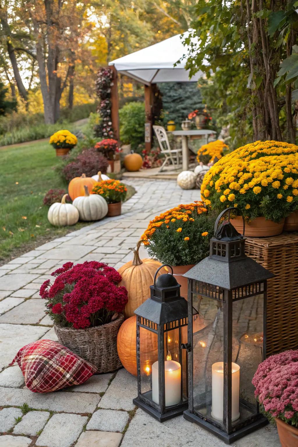 A dynamic seasonal garden nook for all-year enjoyment.