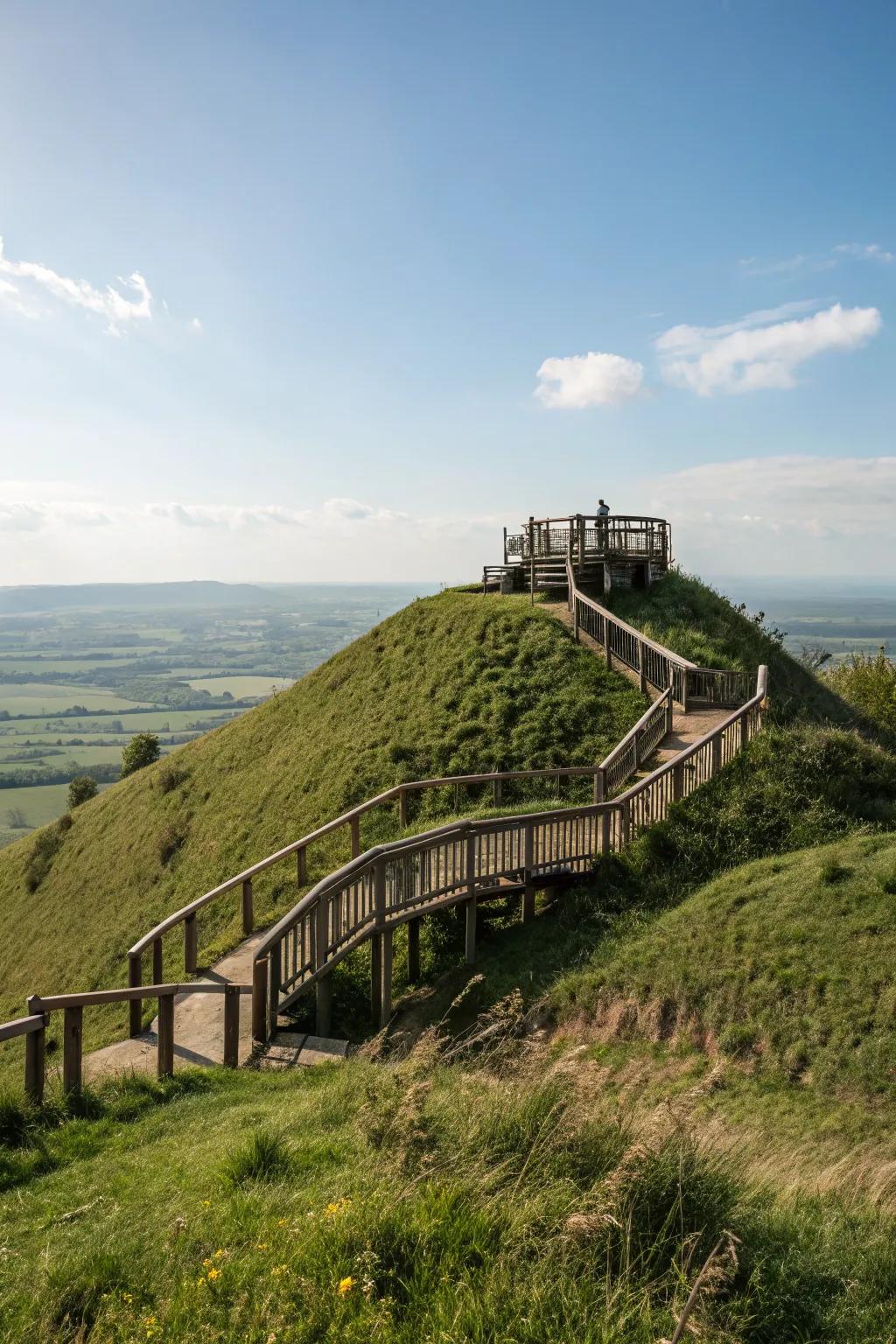 Enjoy elevated views with a hillside deck.