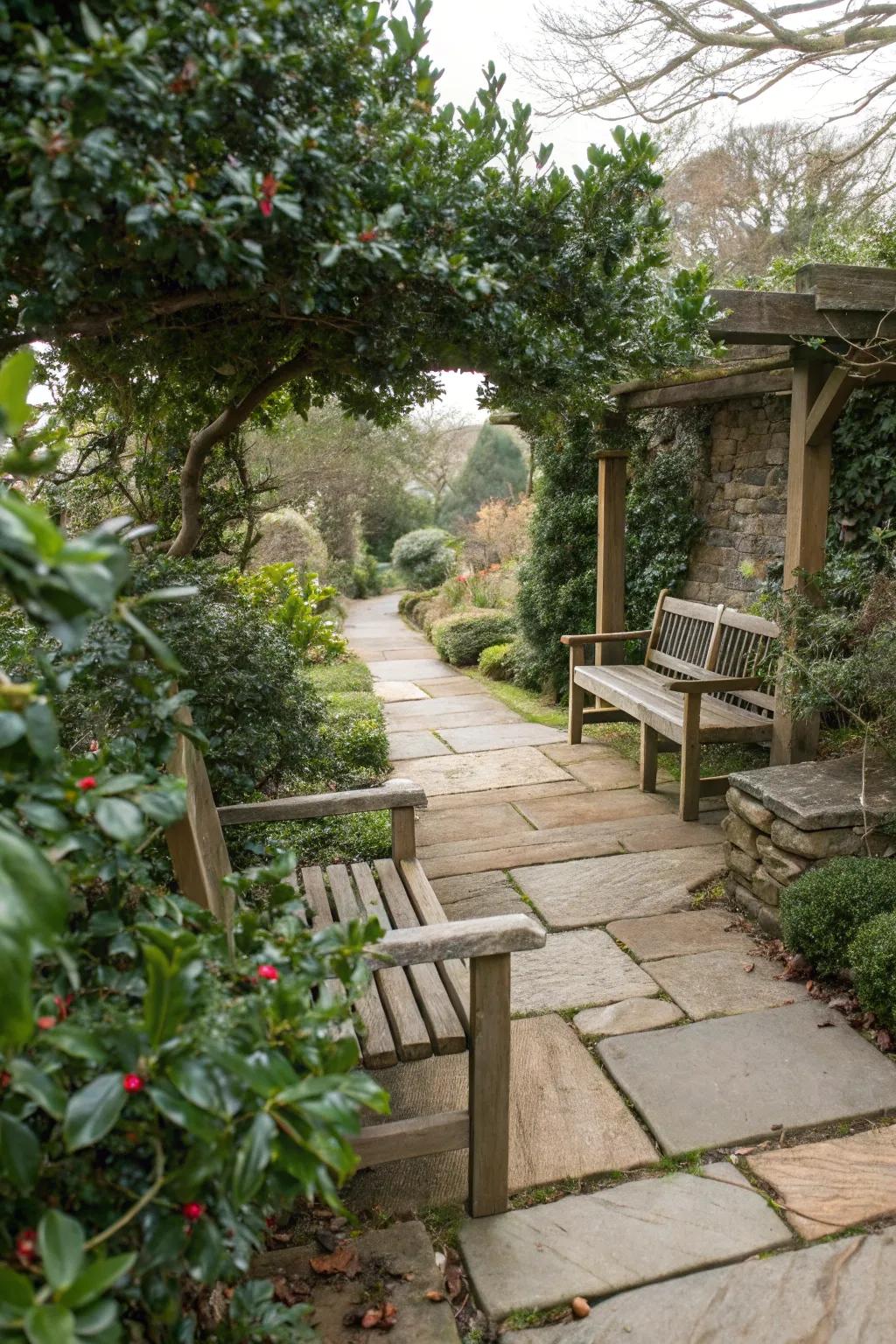 Craft a rustic retreat with Soft Touch Holly and natural materials.