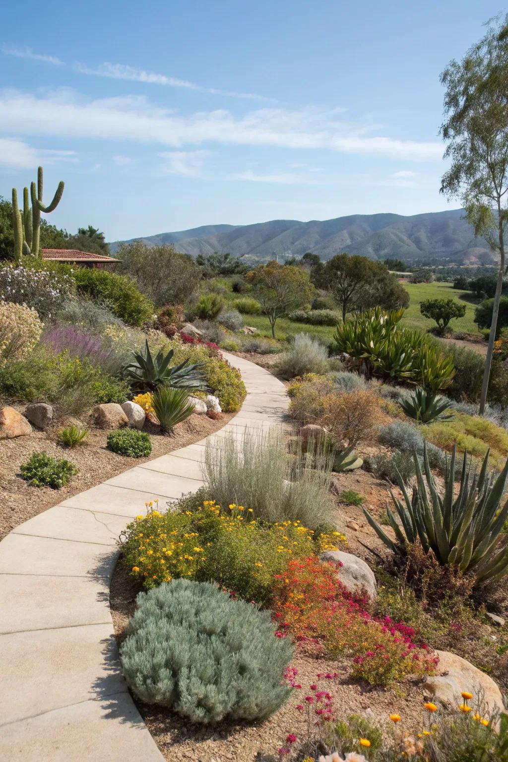 Conserve water with xeriscaping