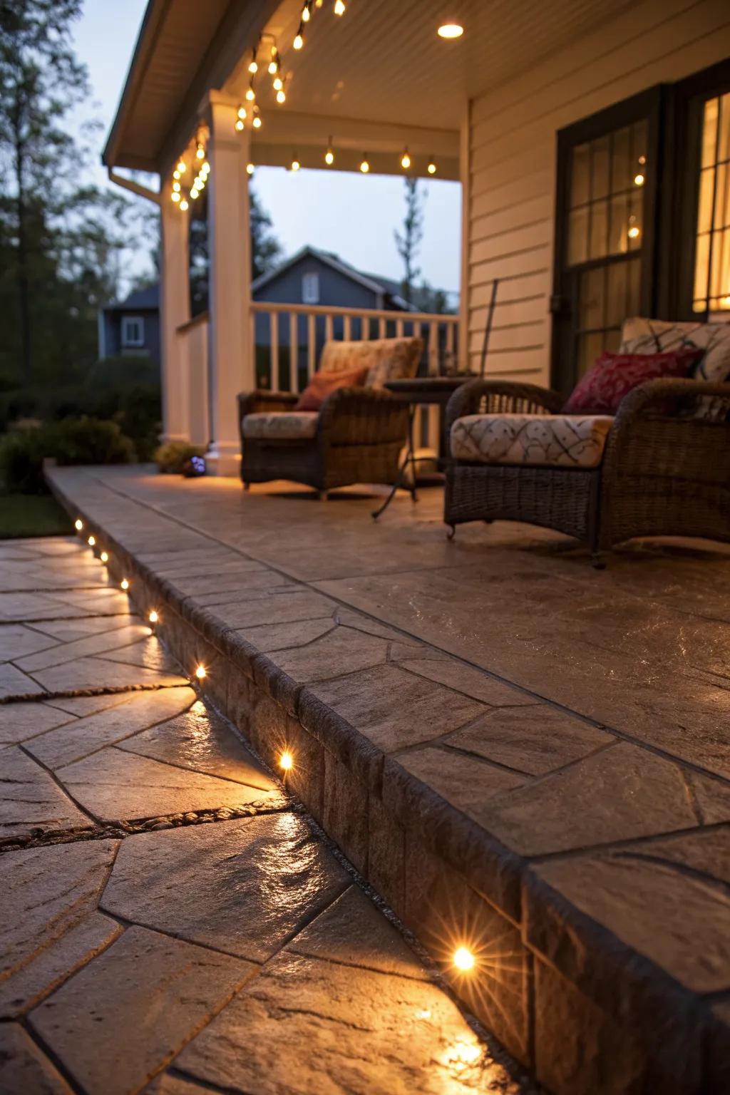 Bring your porch to life with strategic lighting.