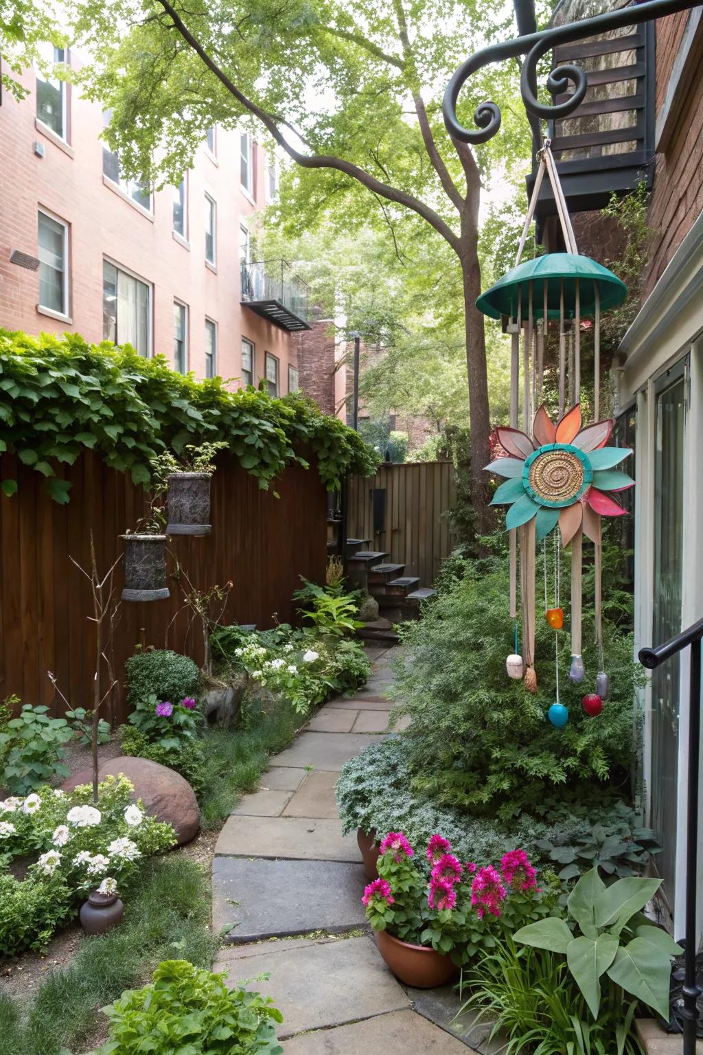 Garden art adds whimsy and character.