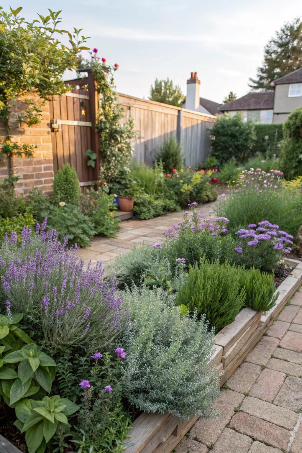 A sensory garden filled with engaging plants.