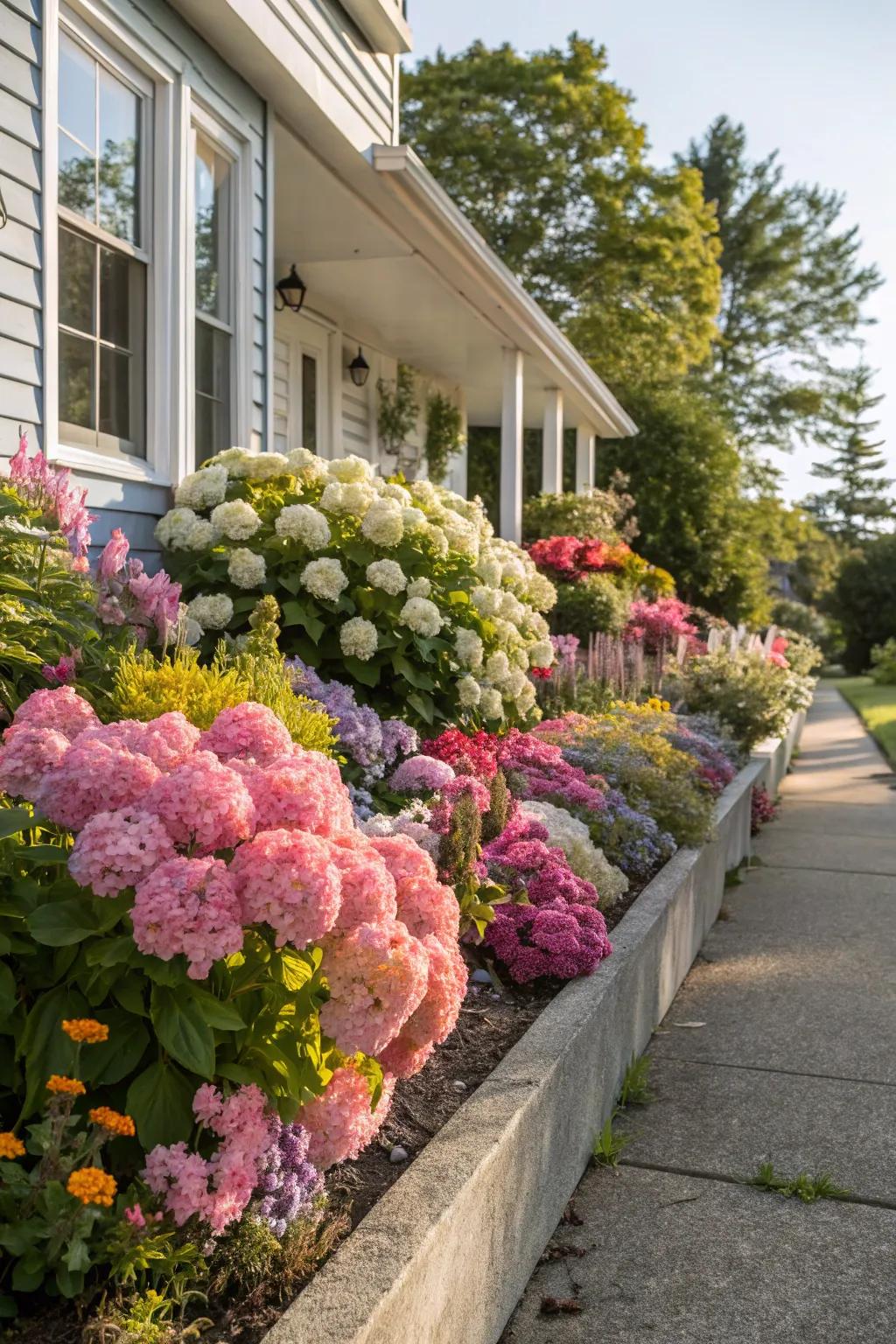 Seasonal blooms ensure a dynamic and ever-changing garden.