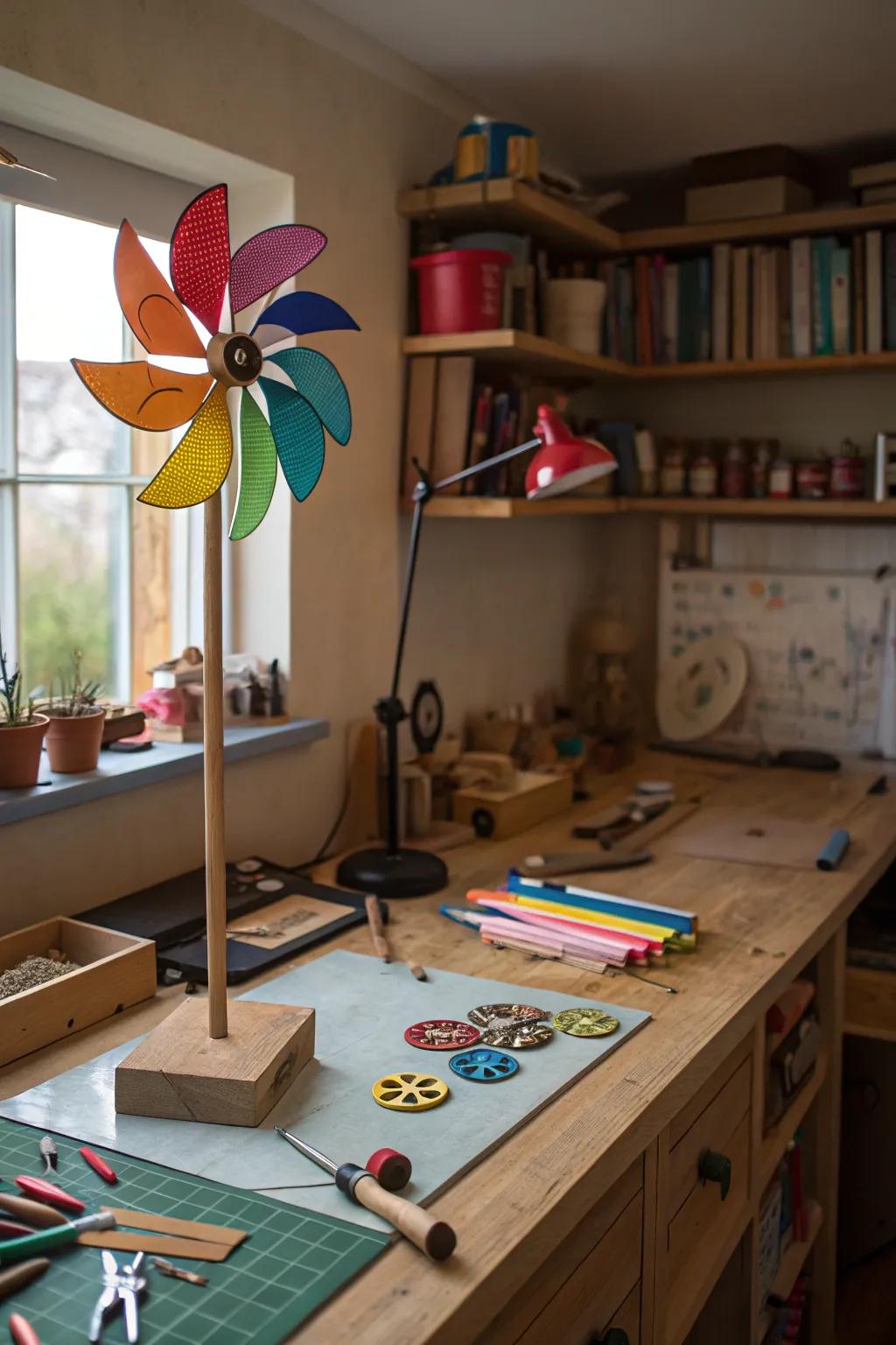 DIY wind spinners allow for personalized and creative garden decor.