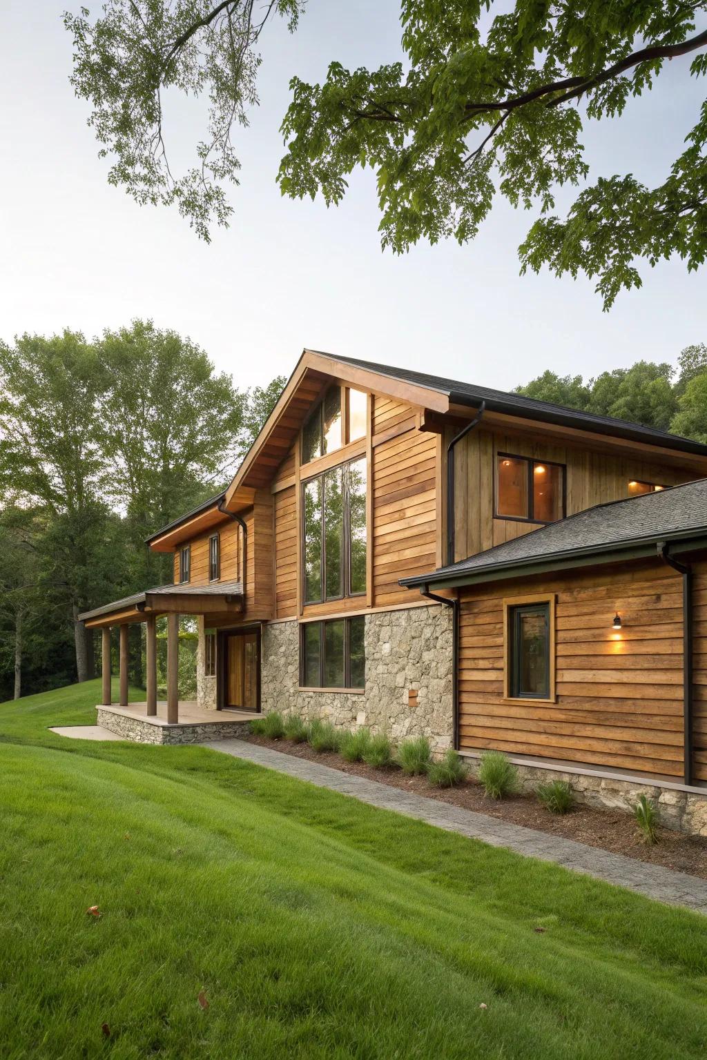 Choose eco-friendly materials for a sustainable design.
