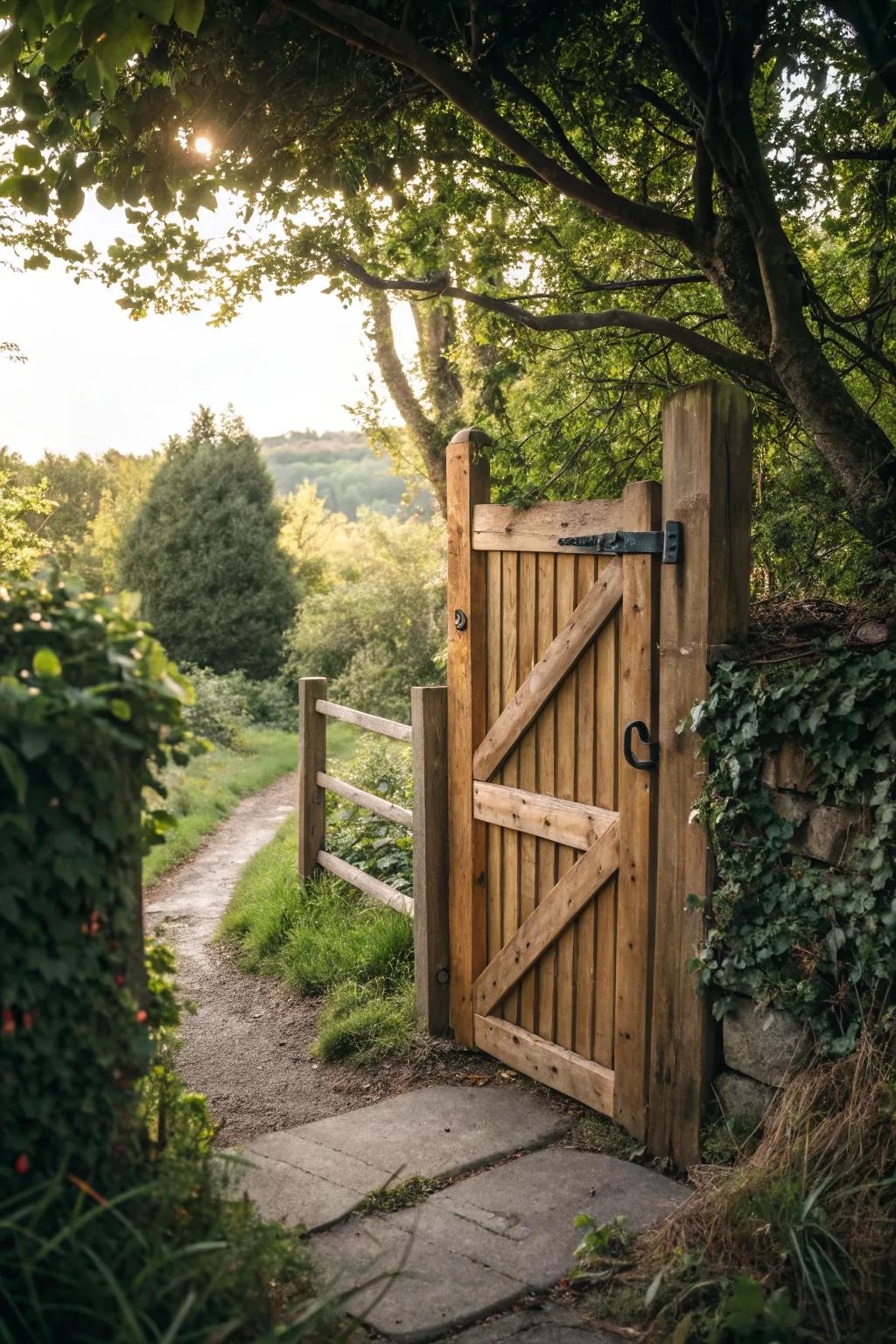 Sustainable materials make this gate an eco-friendly choice.