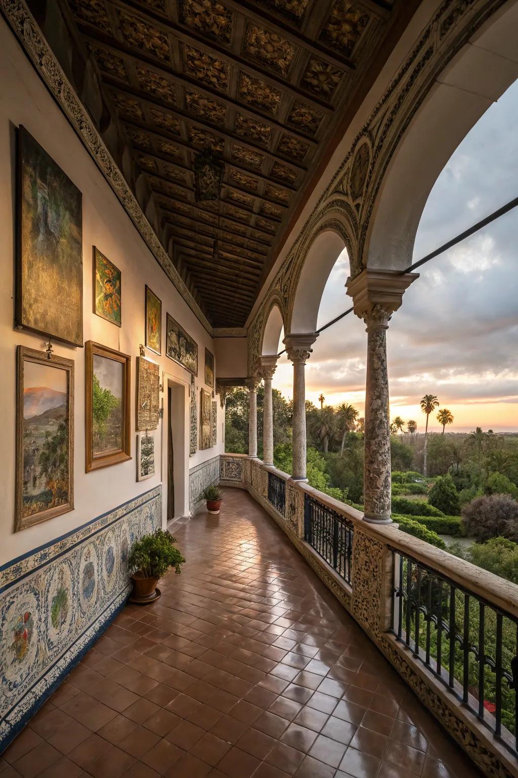 Art adds personality and style to your balcony.