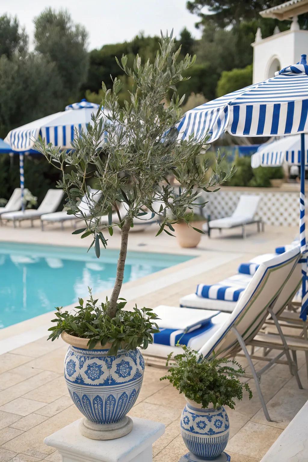 Escape to the Mediterranean with a themed pool party.