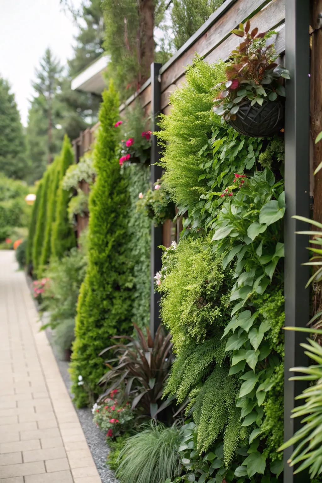 Go vertical with arborvitae for space-saving greenery.