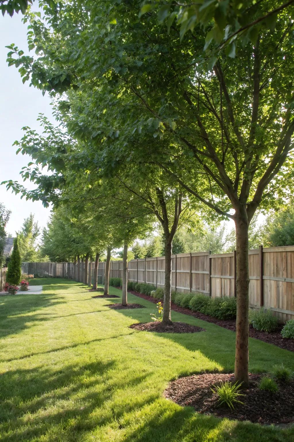 Trees as windbreaks protect gardens and homes.