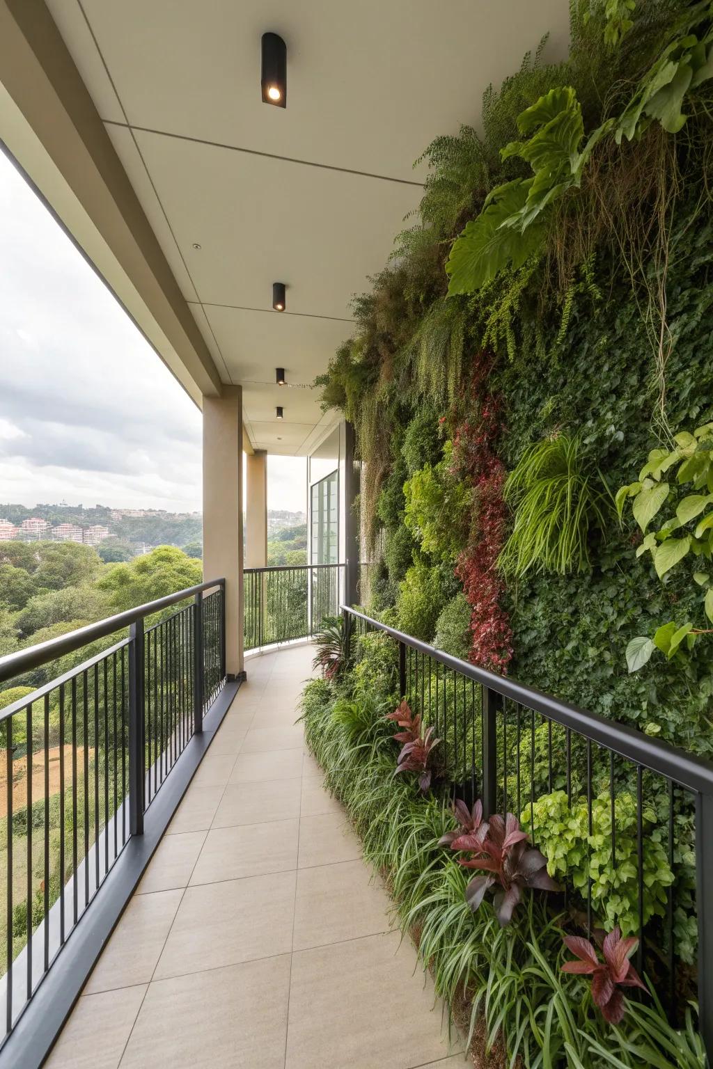 Living wall railings bring the garden to your balcony.