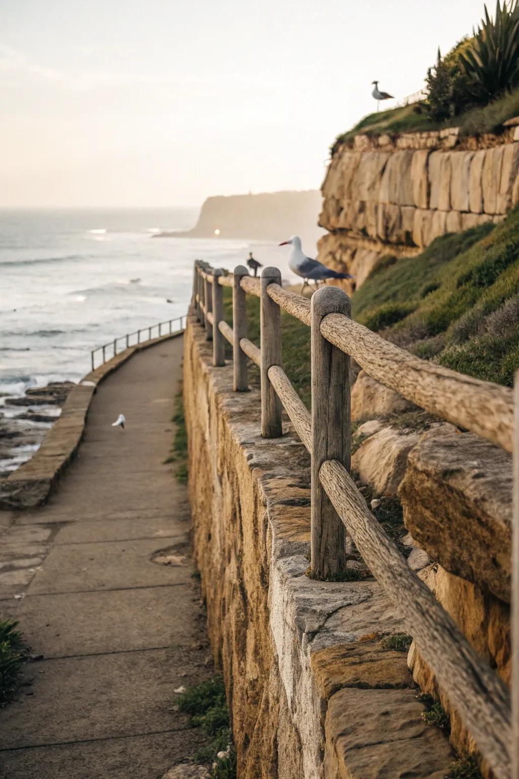 Blend beautifully with sandstone wall fences.