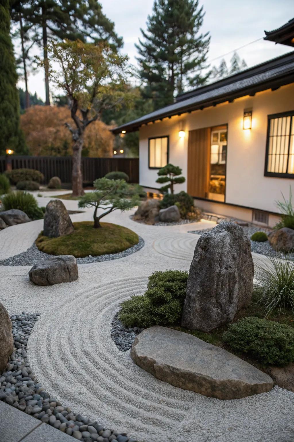 A themed garden area that offers a personal retreat.