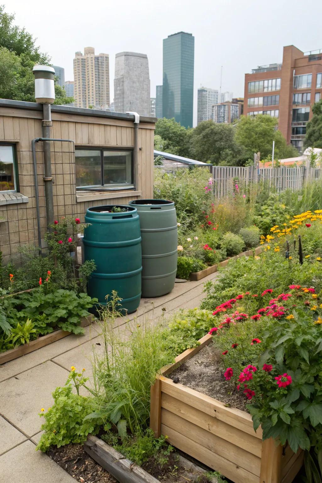 A forward-thinking Chicago garden with sustainable features.