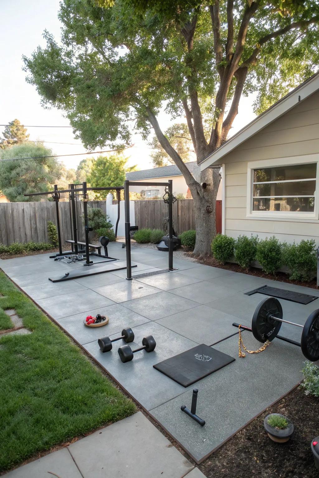 Workout zones that bring fitness outdoors.