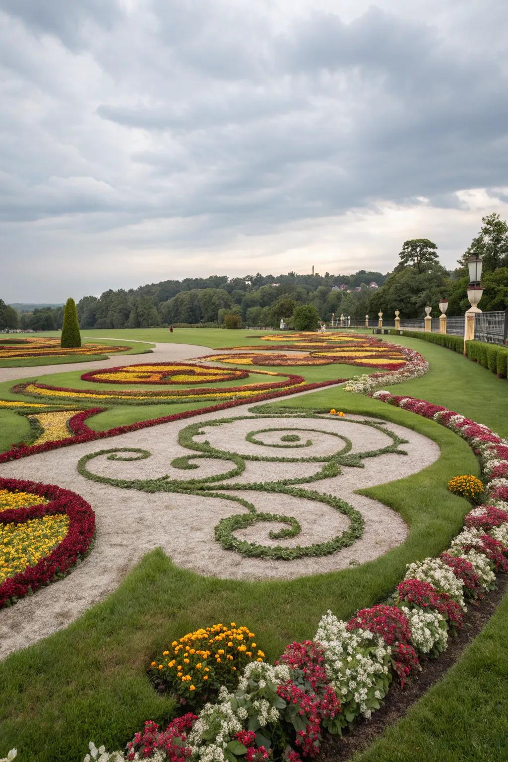 Floral patterns bring elegance and beauty to your lawn.