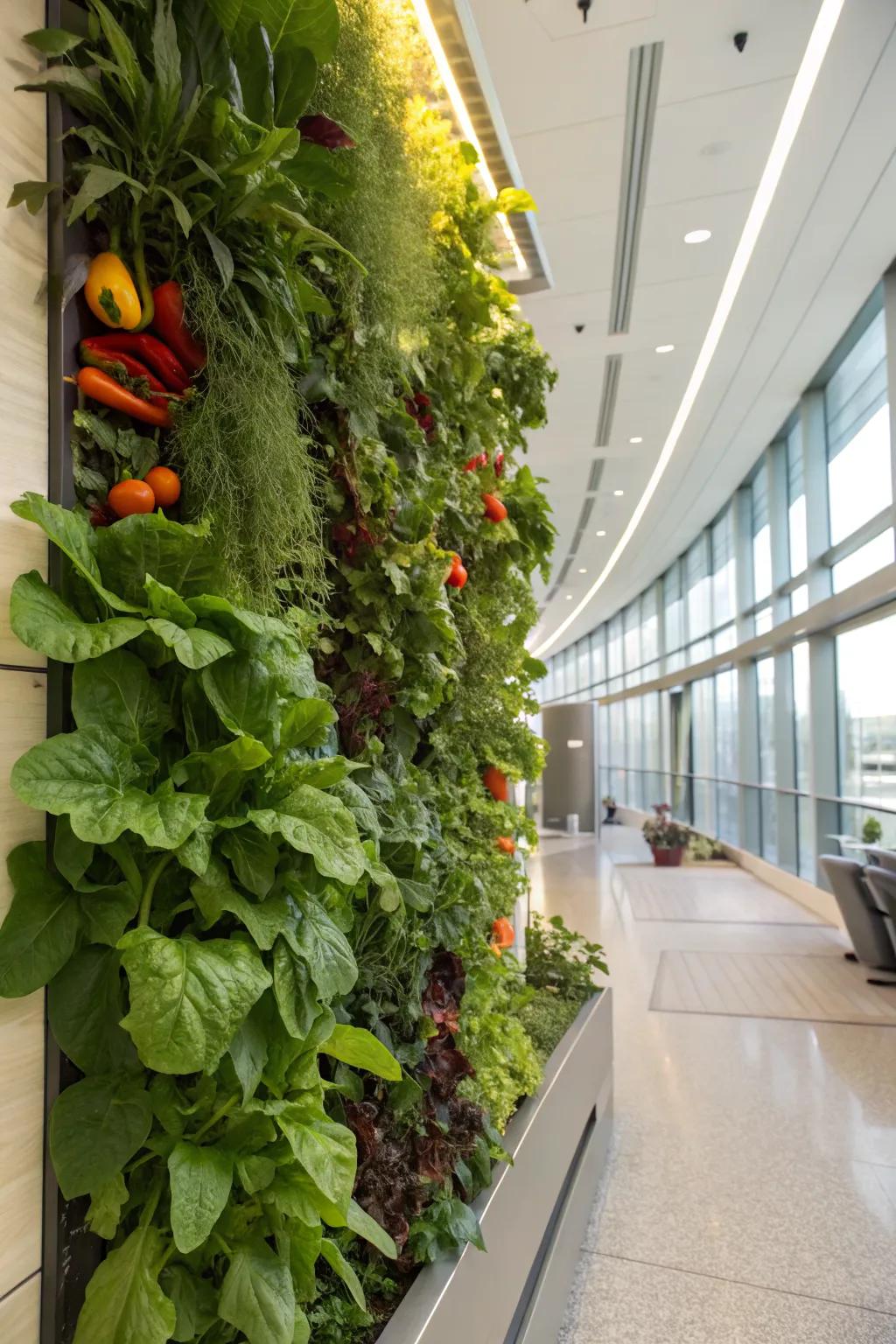 Living walls are a green and space-saving garden solution.