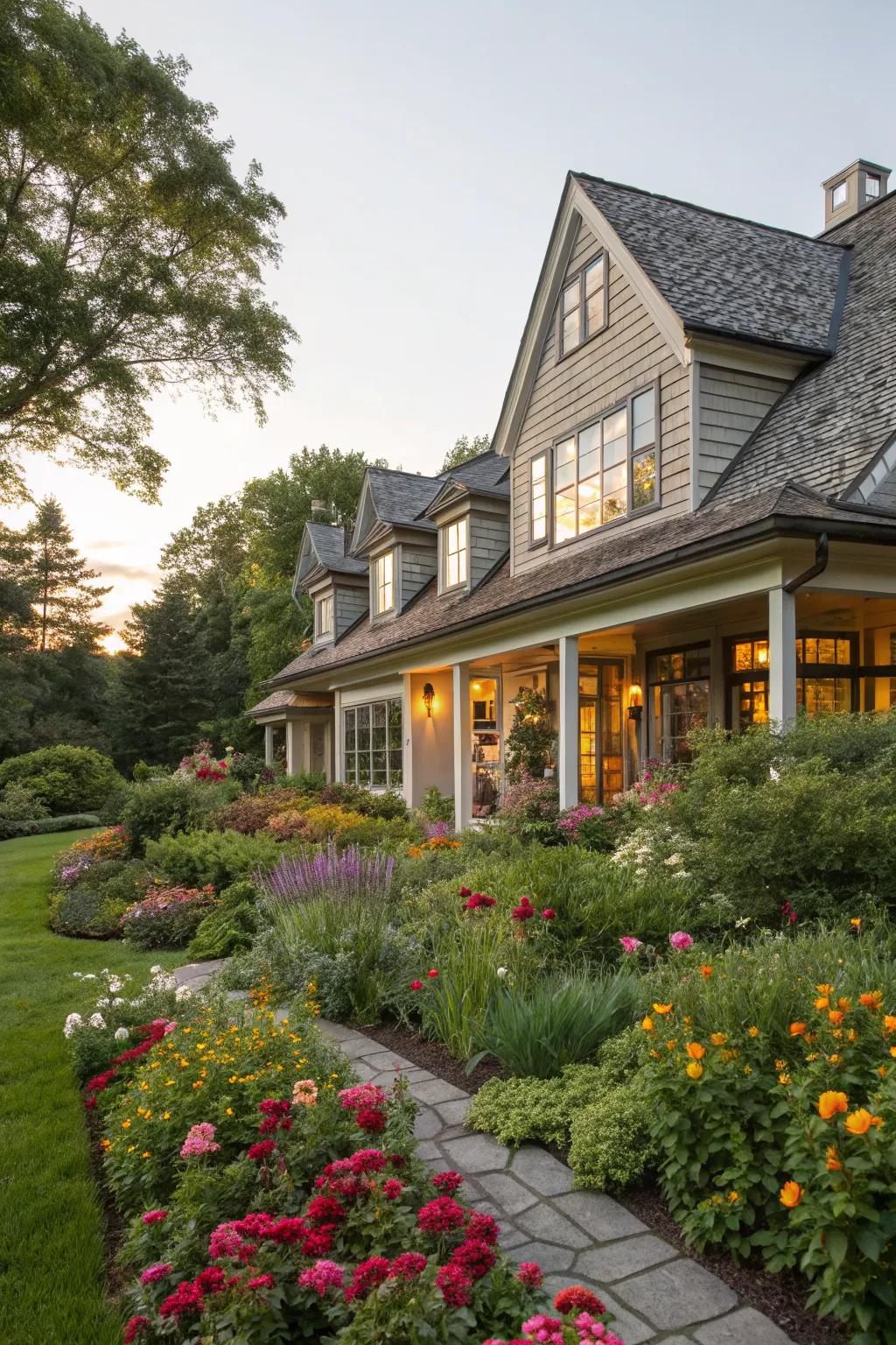 Maximize light with oversized dormers.