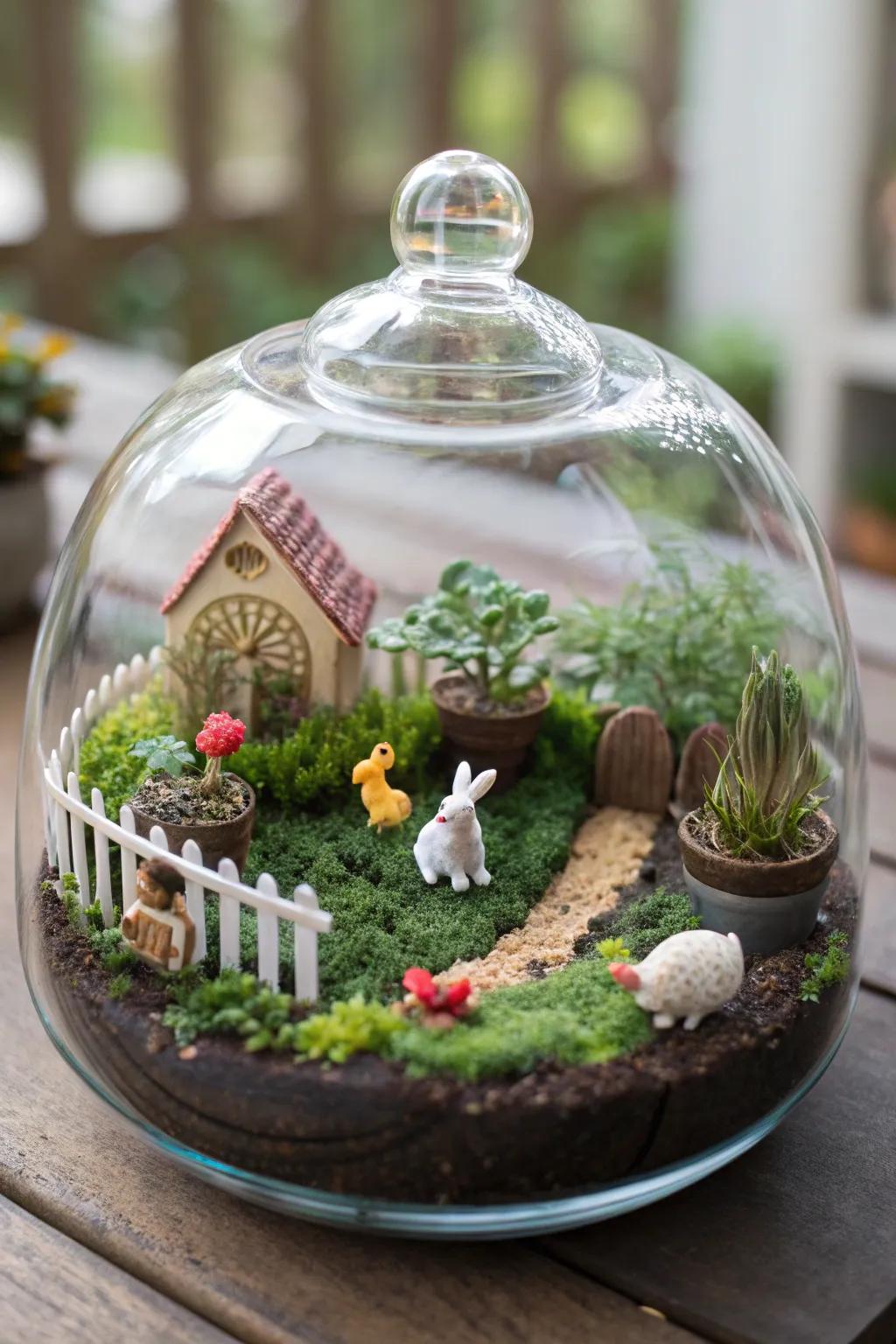 A fairy farmstead that brings rustic charm to your decor.