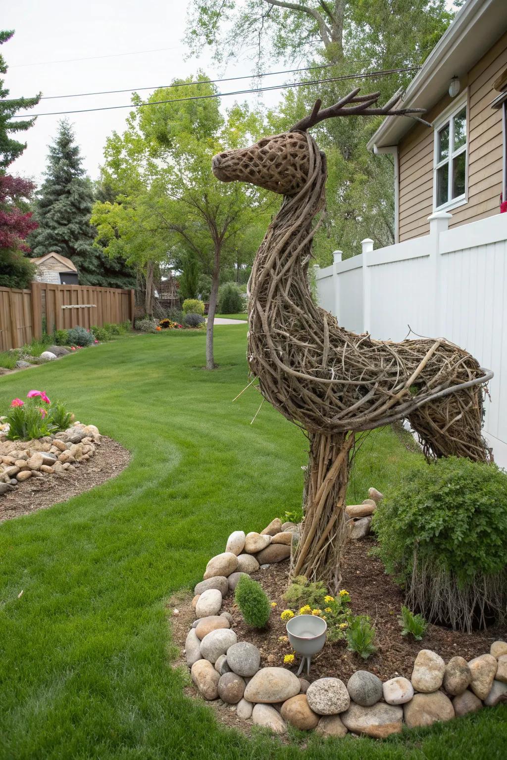 Surprising sculptures add artistic flair to your fall decor.