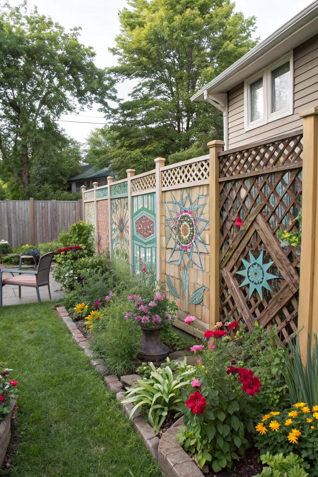 DIY lattice fences offer creative freedom and style.