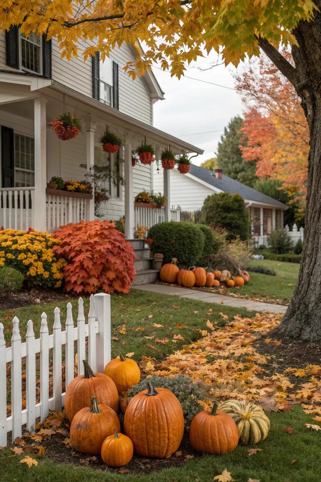 Seasonal decor keeps your front yard lively throughout the year.
