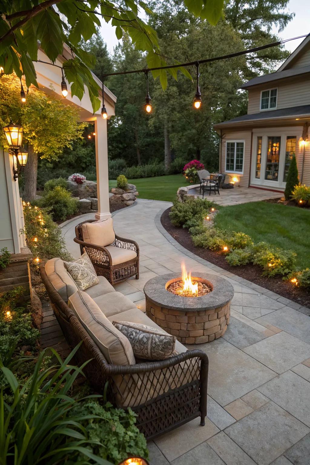 Warm up your patio with a custom fire pit.