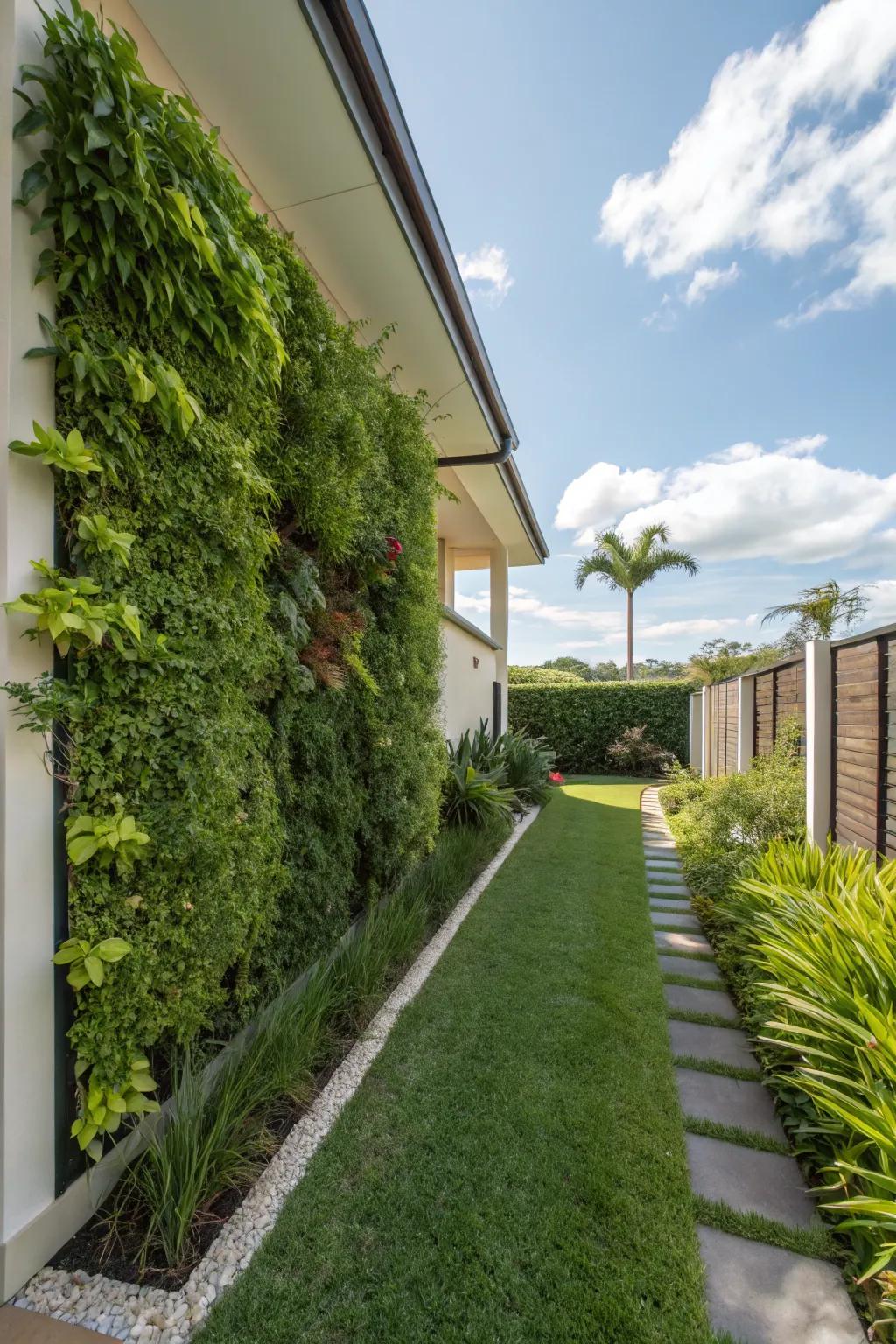 Optimize space with vertical gardening for lush growth.