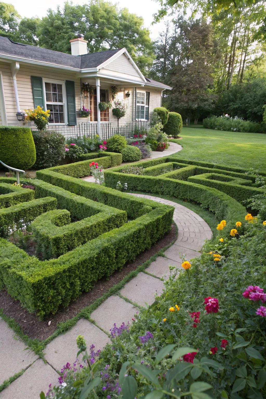 Create an enchanting escape with a DIY hedge maze.