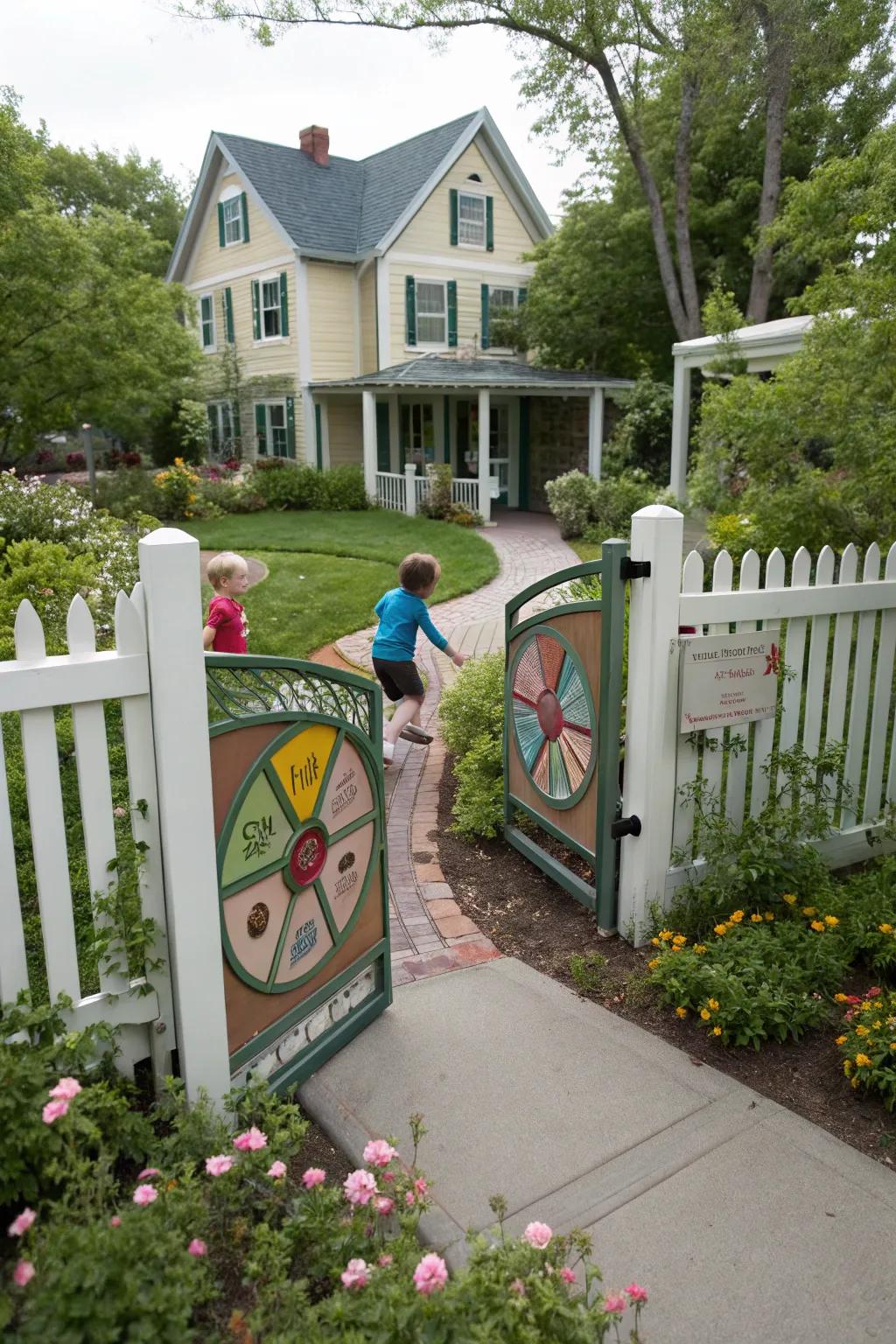 Interactive gates surprise and delight visitors.