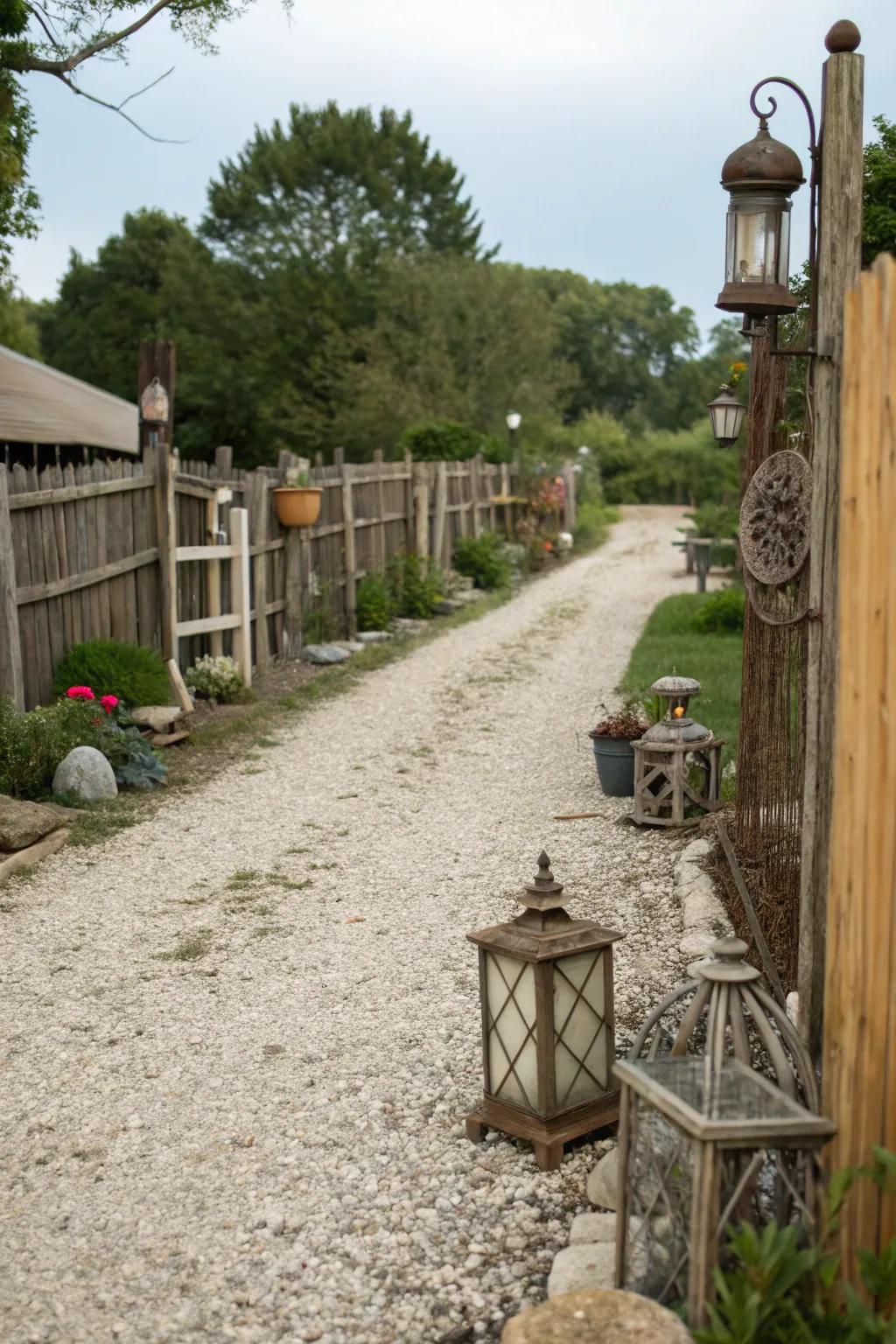 Rustic elements create a cozy farmhouse vibe.