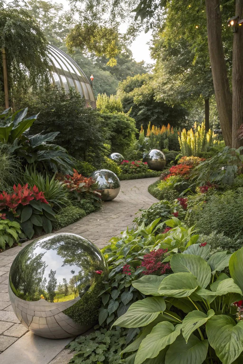 Artistic elements bring a unique character to your garden landscape.