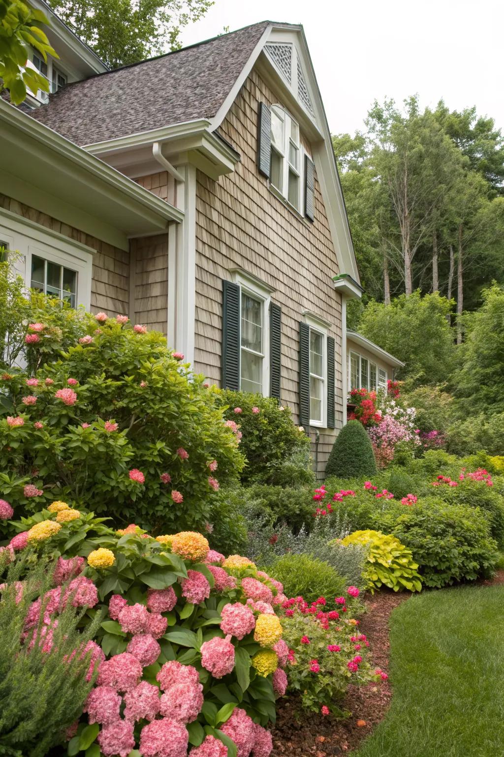 Textured vinyl siding adds depth and interest to any home.