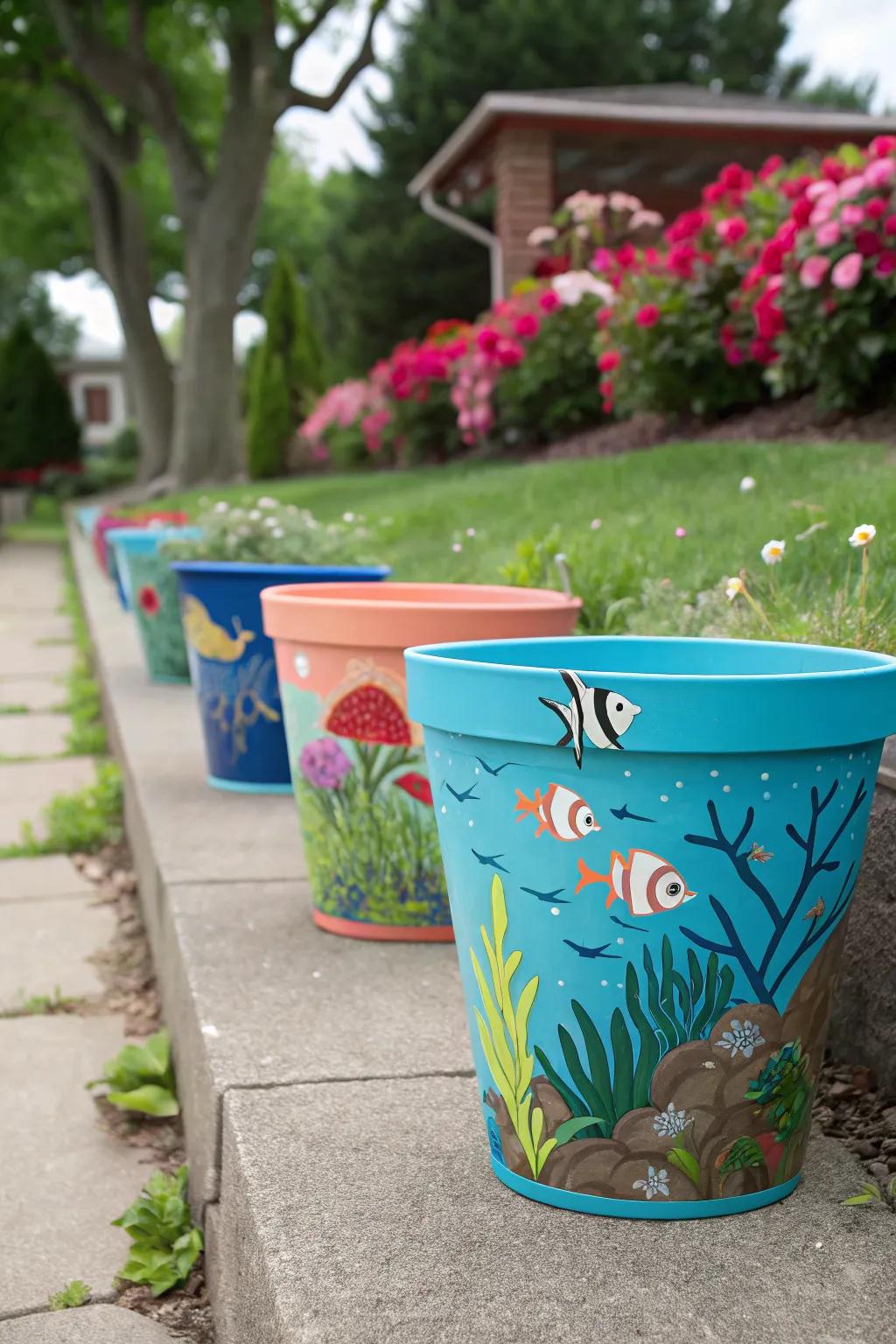 Create a refreshing vibe with ocean-themed designs.
