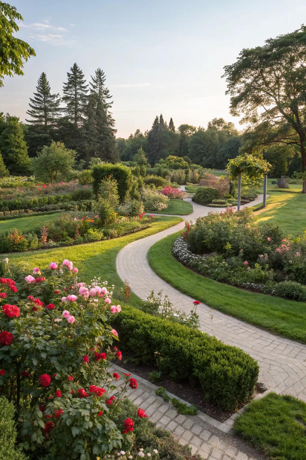 Underground installation clears the garden of any visible propane tanks.