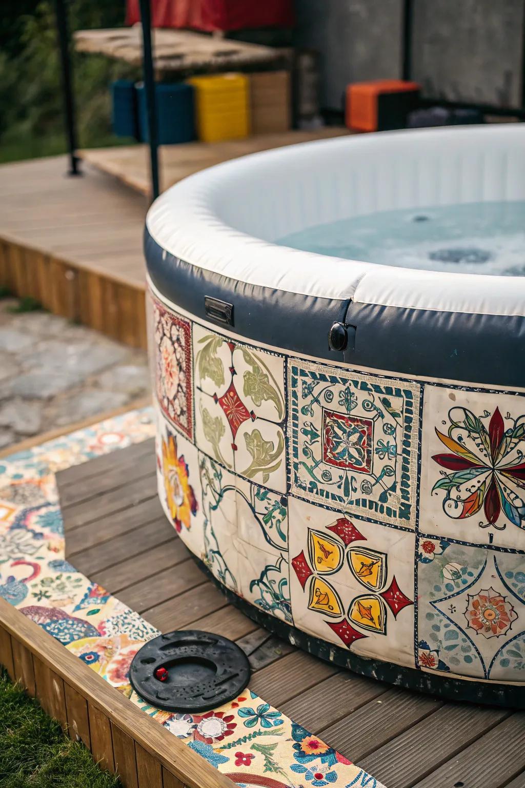 Express your style with unique artistic tile patterns.