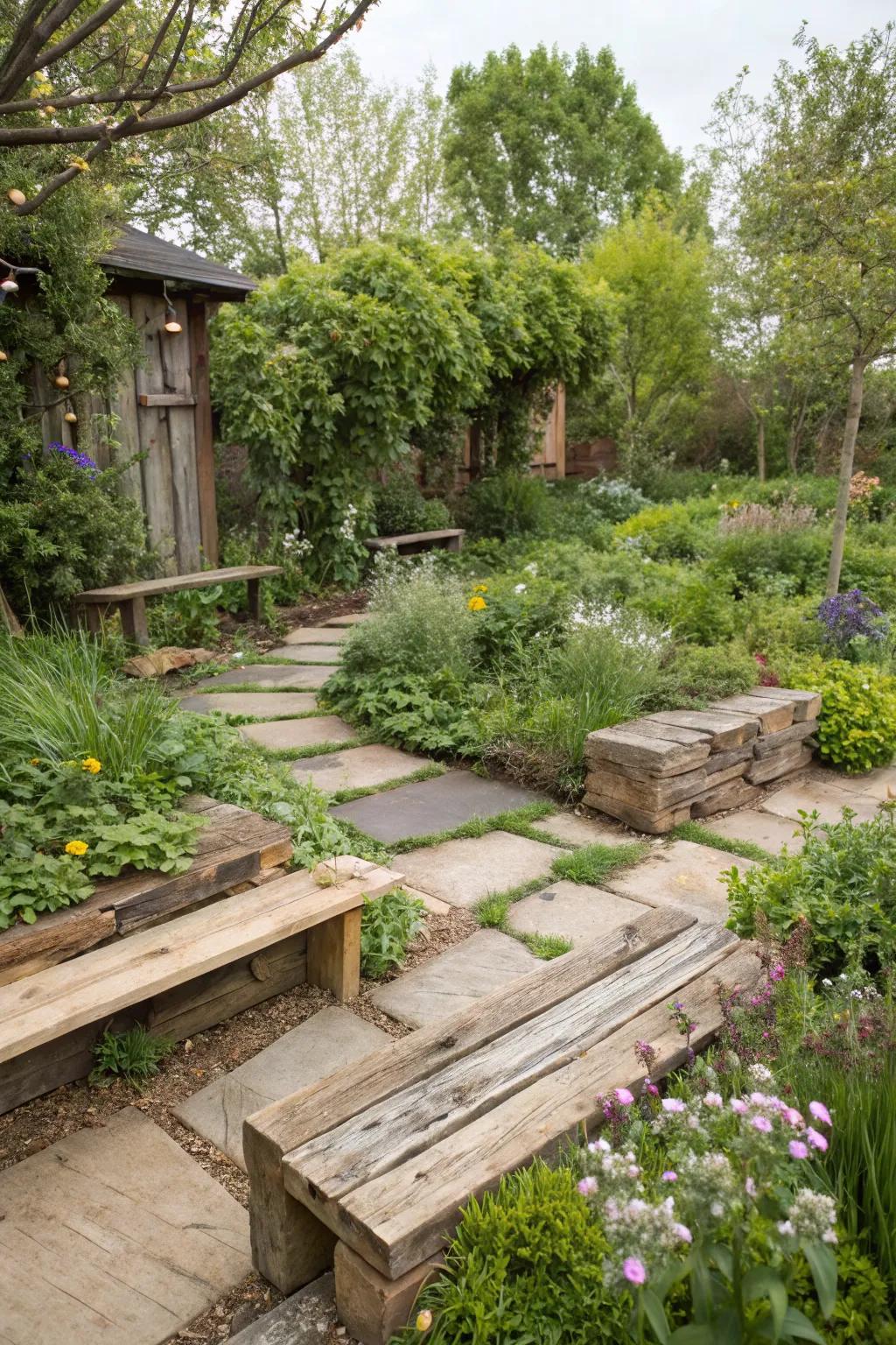 Sustainable materials blend beautifully with natural surroundings.
