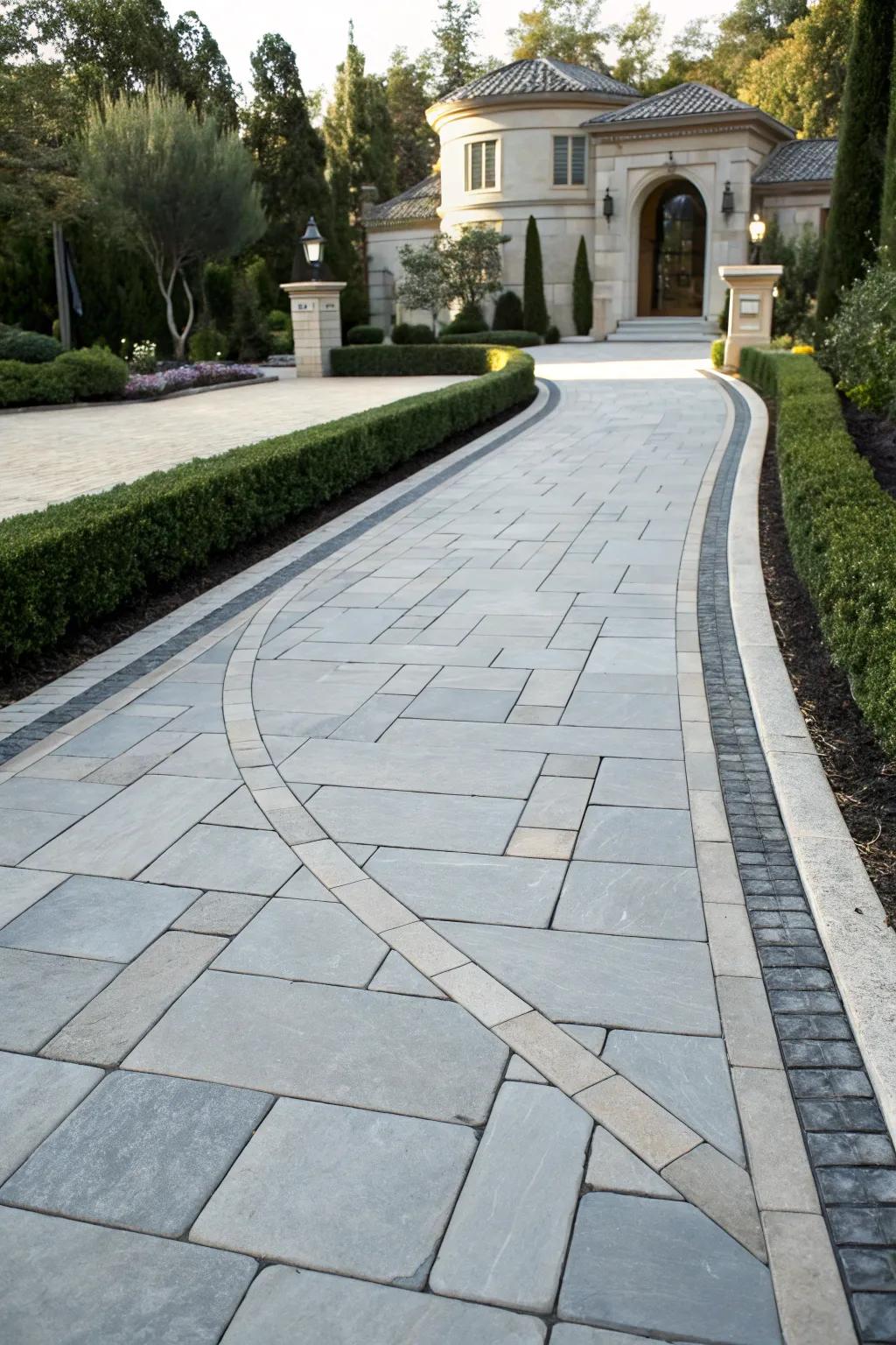 Add luxury with slate pavers.