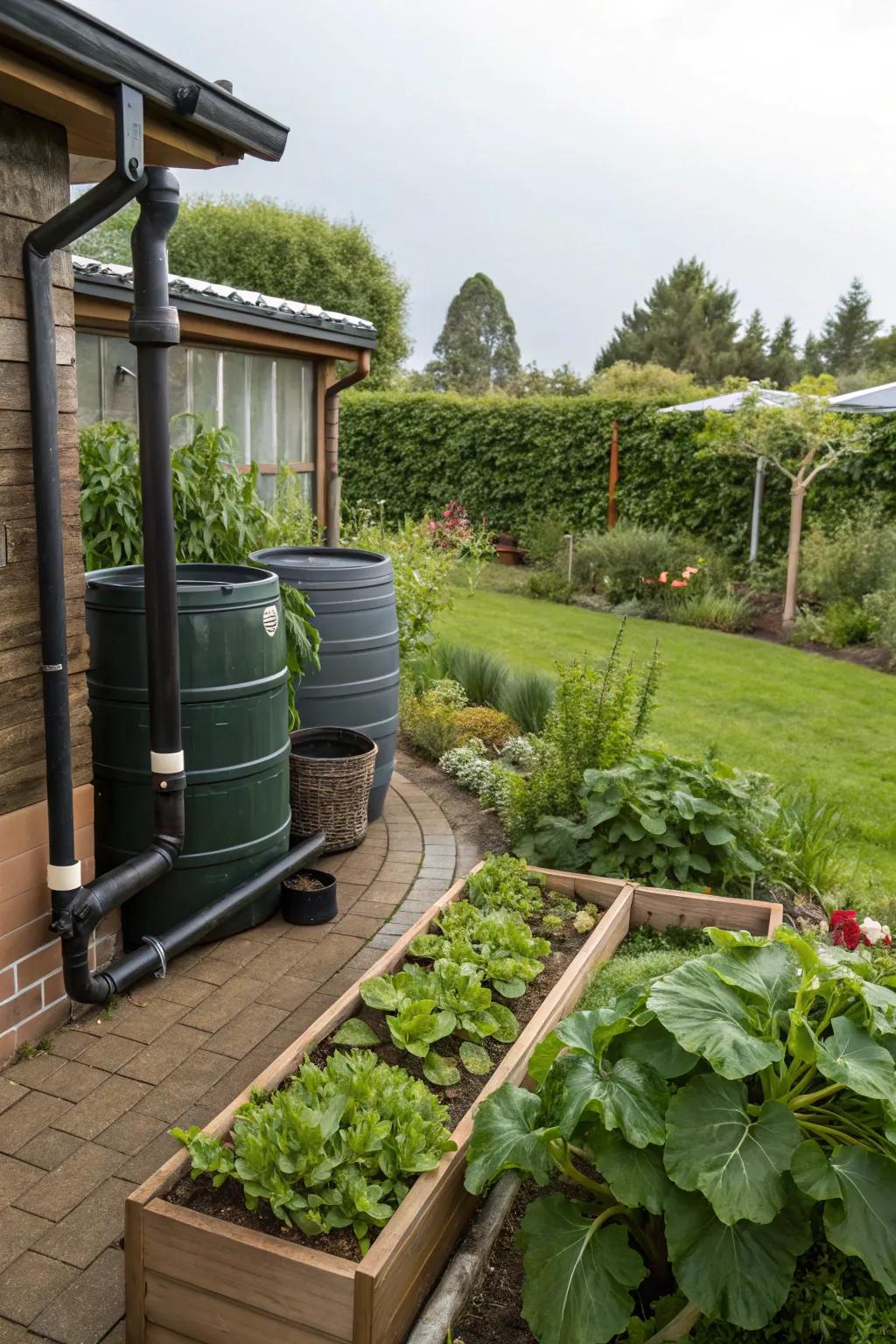 Sustainable practices ensure a lush garden with minimal environmental impact.