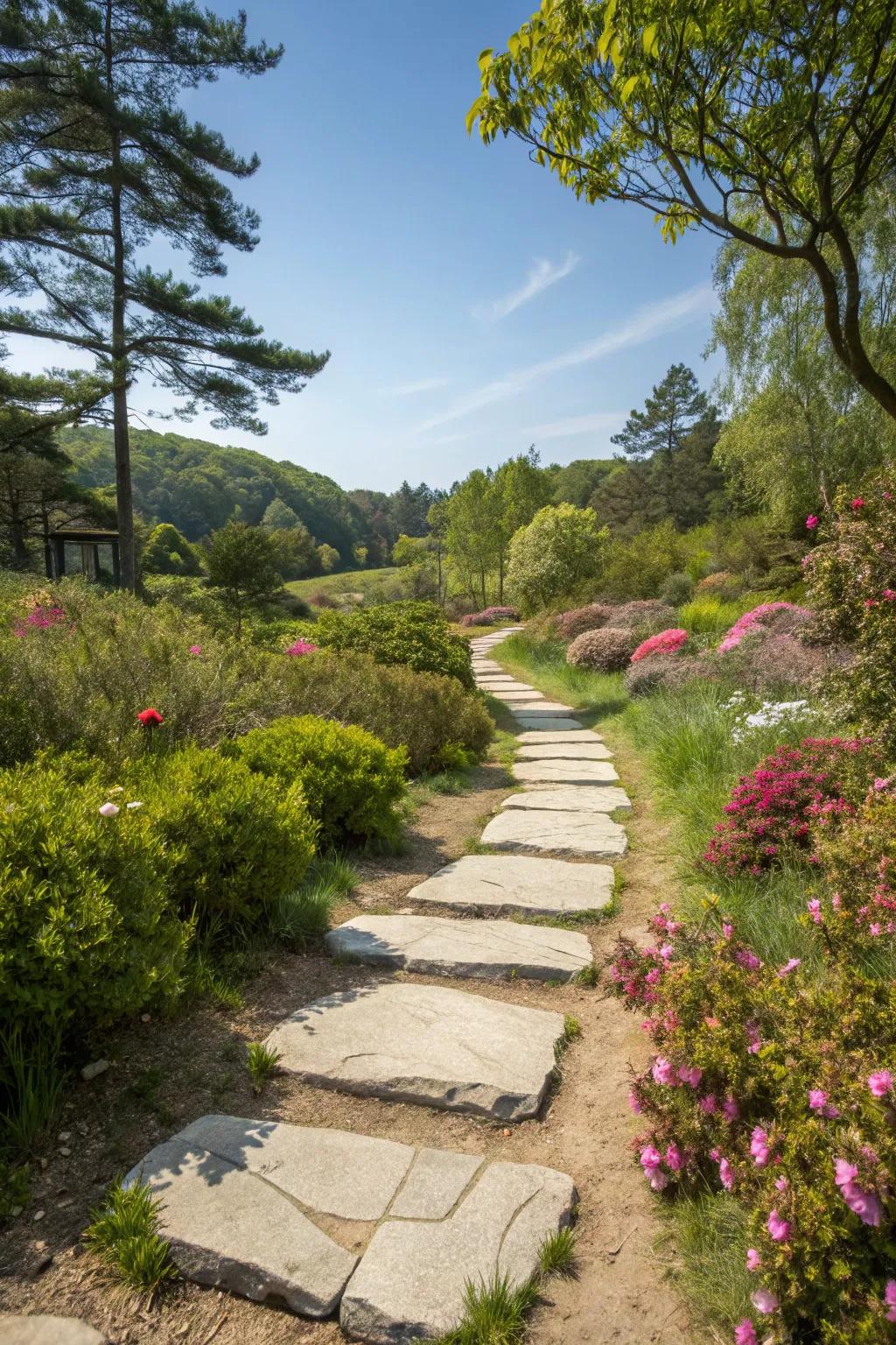Nature-inspired path blending seamlessly with its surroundings.