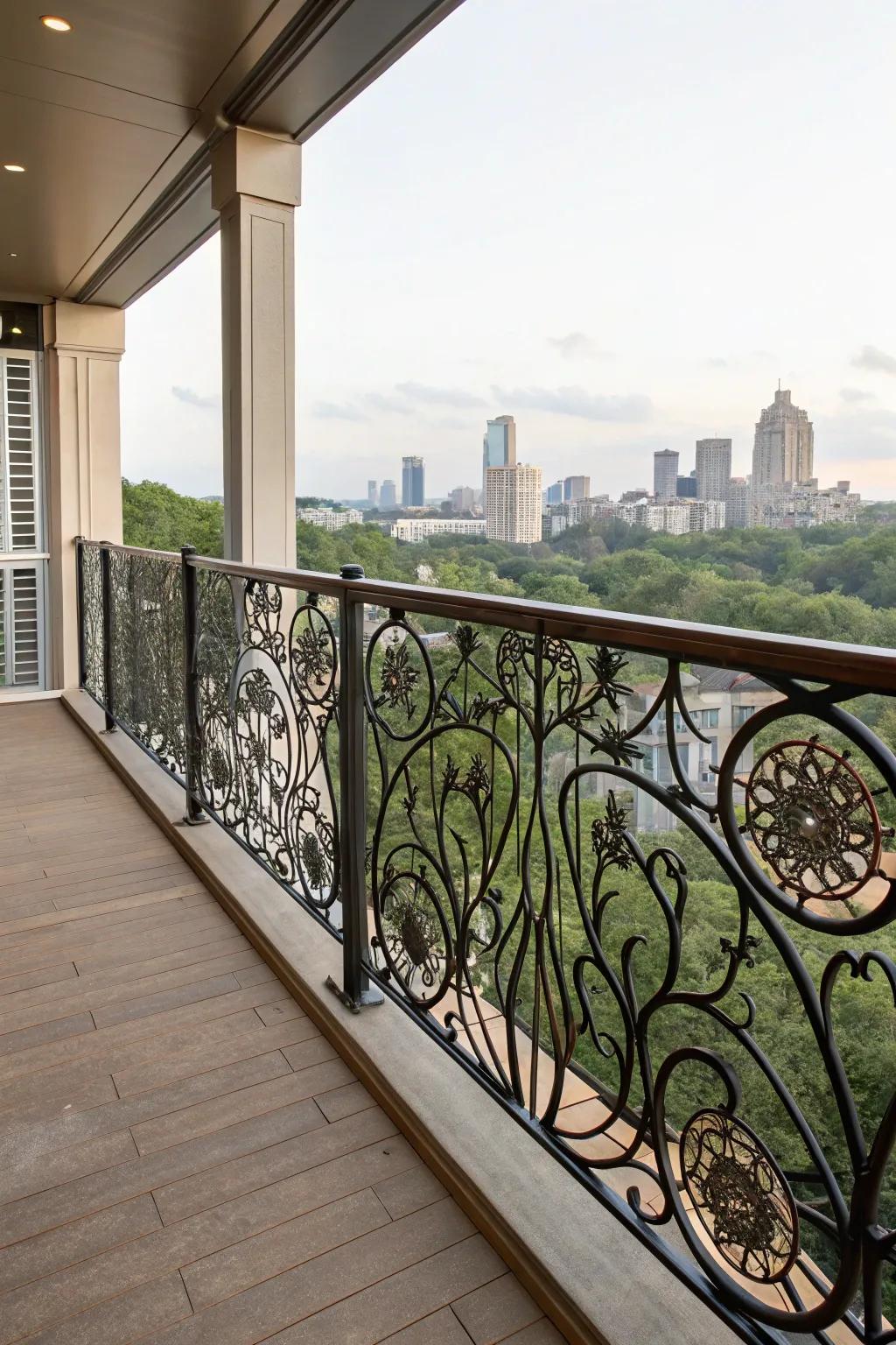 Artistic railings are a beautiful and distinctive feature.